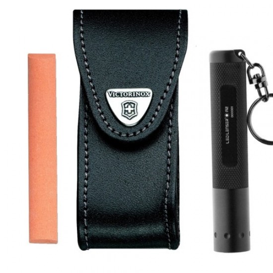 Victorinox Bolsa em Pele p/ Lanterna + Pedra