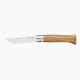 Opinel Nº8 Oliveira c/ bolsa em caixa de madeira