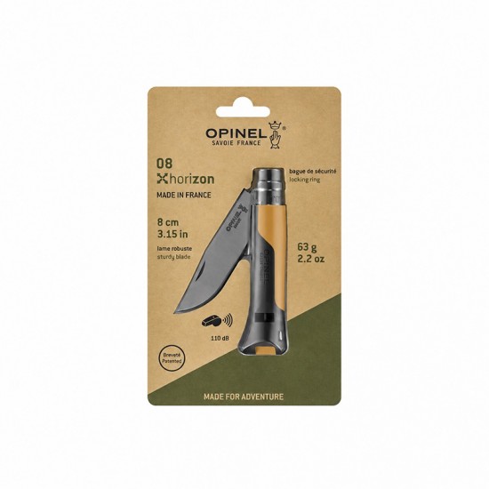 Opinel Nº8 Horizon - Mustard Black