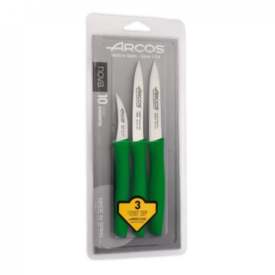 Conjunto de 3 Facas p/ Descascar ARCOS