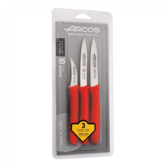 Conjunto de 3 Facas p/ Descascar ARCOS