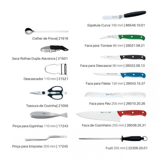 Estojo Ivo Technic - 13 peças HACCP