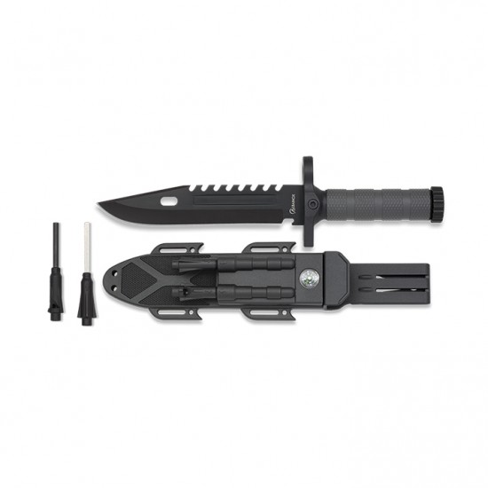 Faca Táctica c/ Afiador e Fuzil