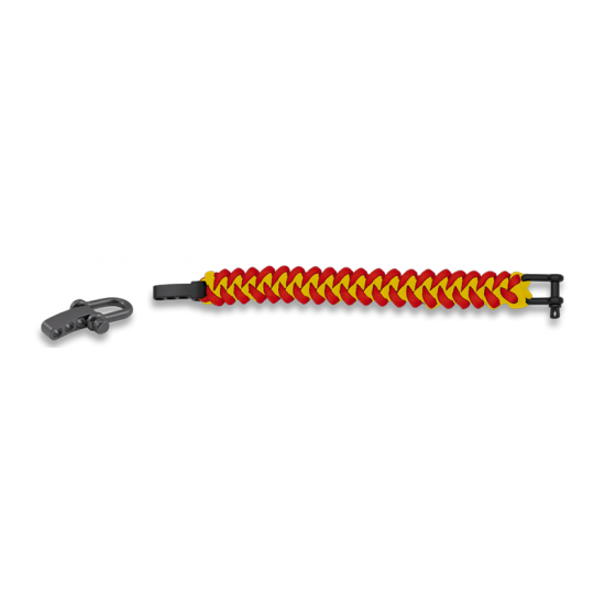 Pulseira Paracord c/fecho de metal ajustável
