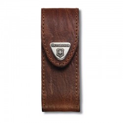 Victorinox Bolsa em Pele - Castanho Escuro 91mm 2-4