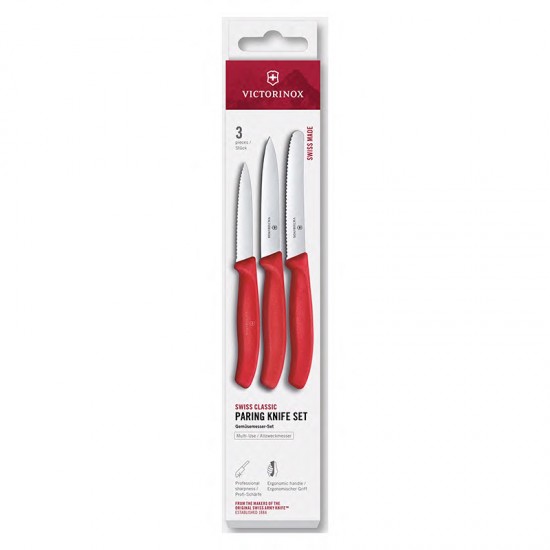Conjunto de Facas de Descascar Swiss Classic c/ 3 peças