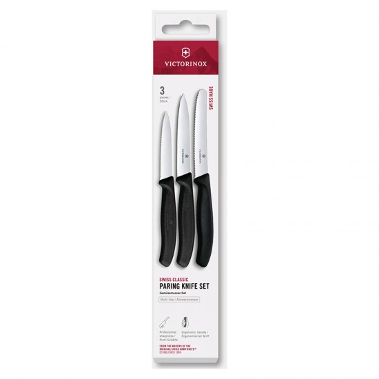 Conjunto de Facas de Descascar Swiss Classic c/ 3 peças