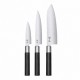 Conjunto KAI 3 Facas Wasabi Black Japonês