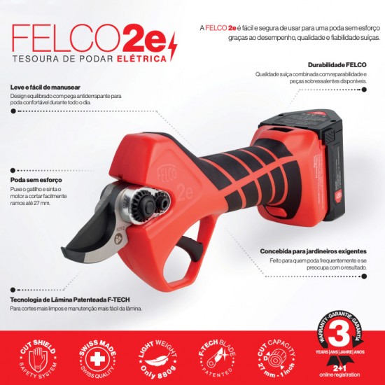 Tesoura Elétrica p/ Podar Felco 2e