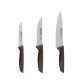Conjunto de Cozinha Metalizado 3 Facas ARCOS