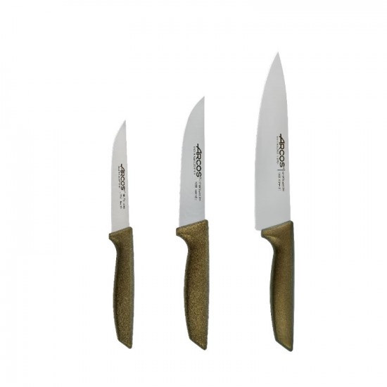 Conjunto de Cozinha Metalizado 3 Facas ARCOS