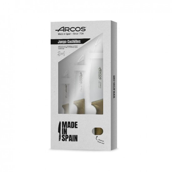 Conjunto de Cozinha Metalizado 3 Facas ARCOS