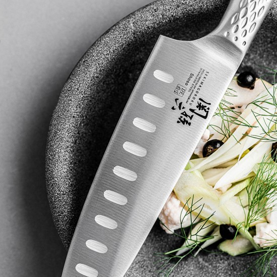 Faca Santoku c/ Alvéolos - KAI Sekimagoroku Shoso