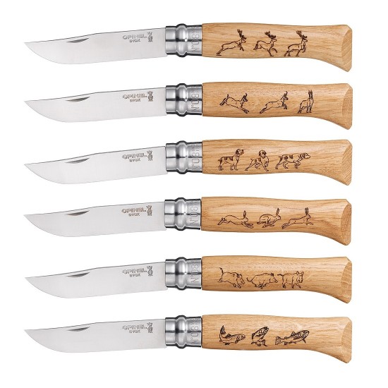 Opinel Animalia Caixa de Madeira com 6 canivetes 