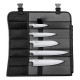 Conjunto KAI 5 Facas Wasabi Black Europeu + Estojo