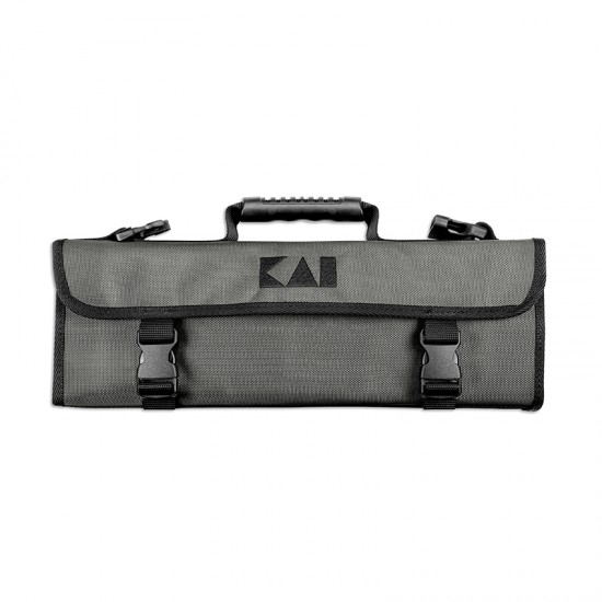 Conjunto KAI 5 Facas Wasabi Black Europeu + Estojo