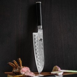 Faca Santoku c/ Alvéolos - KAI Shun Classic