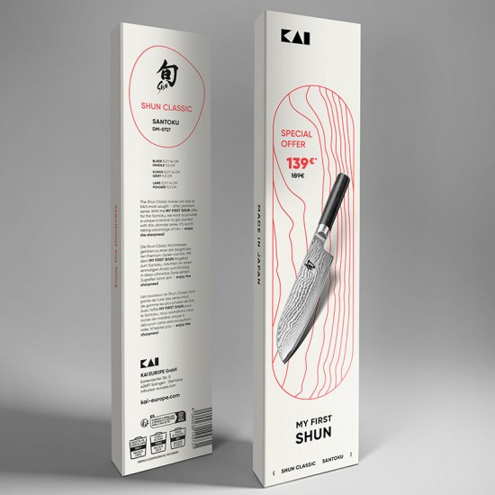 Faca Santoku - KAI My First Shun
